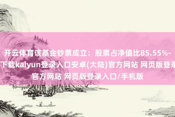 开云体育该基金钞票成立：股票占净值比85.55%-开云app官网下载kaiyun登录入口安卓(大陆)官方网站 网页版登录入口/手机版