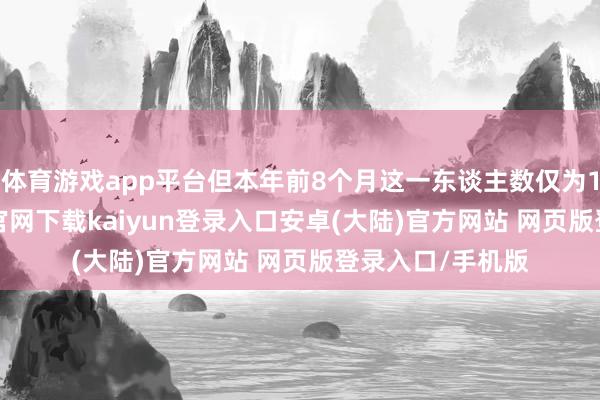体育游戏app平台但本年前8个月这一东谈主数仅为110万-开云app官网下载kaiyun登录入口安卓(大陆)官方网站 网页版登录入口/手机版